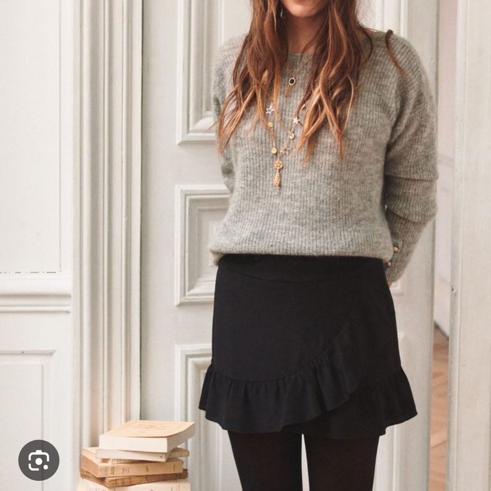 Sézane Cassi Skirt in Black - Size 40, US 8